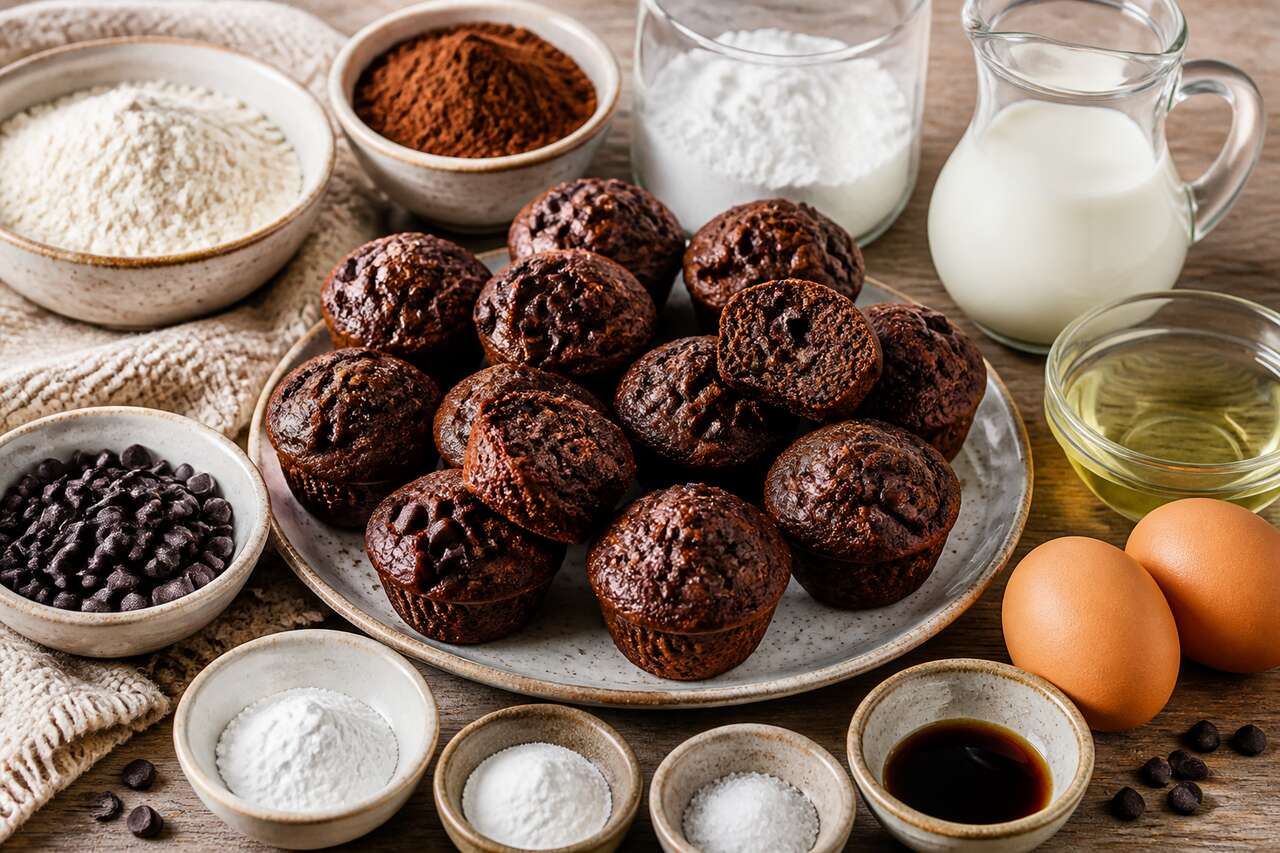 Recette facile de mini muffins au chocolat
