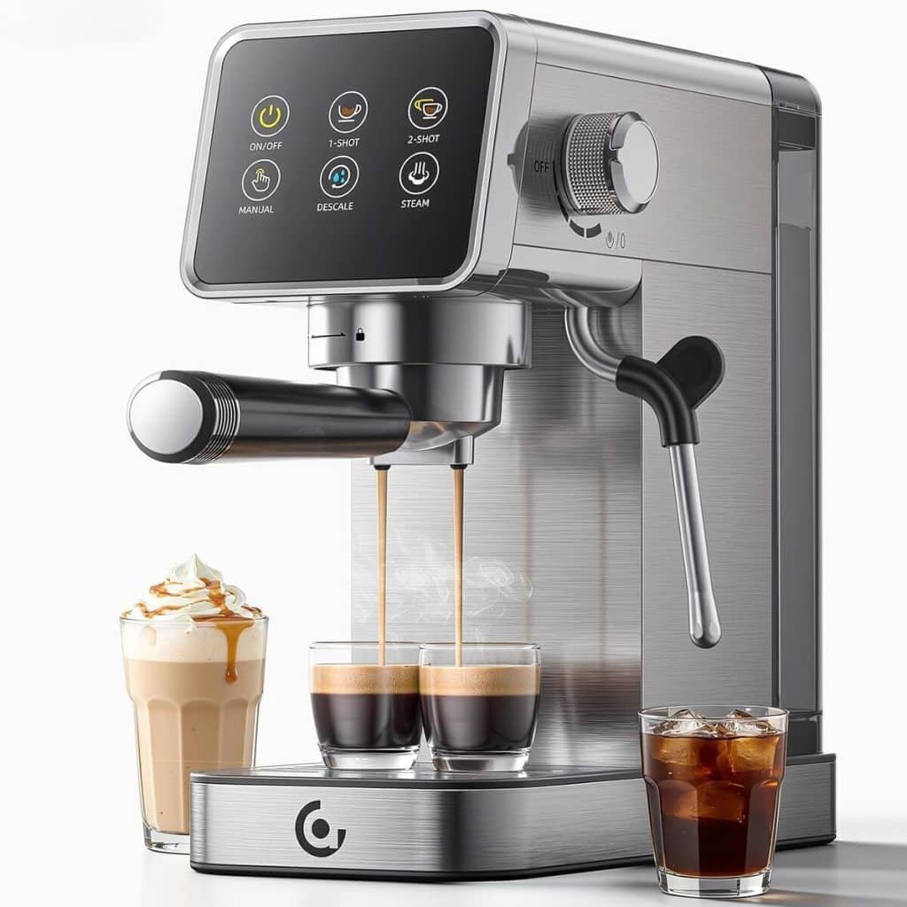 Test : machine expresso AMZCHEF 20 bars en acier inoxydable