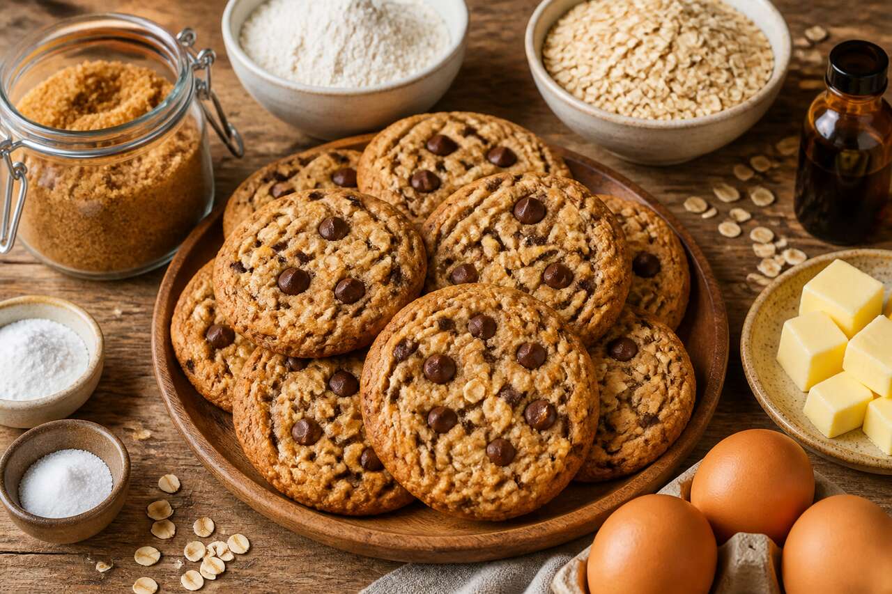 Recette de biscuits à la farine d'avoine : croustillants et faciles à préparer
