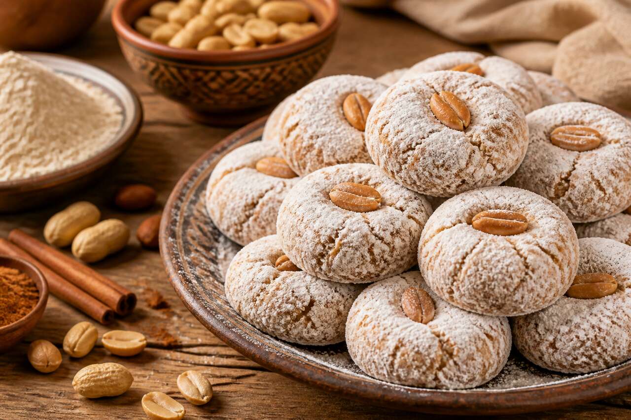 Recette de biscuits marocains aux cacahuètes