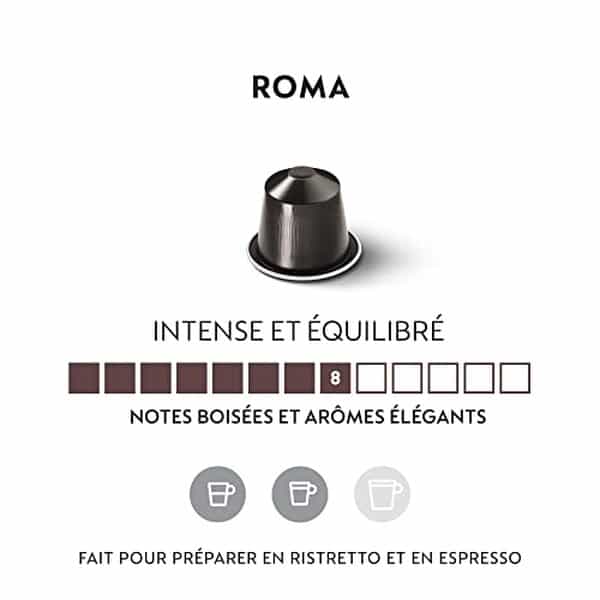 Découvrez notre test détaillé des capsules Nespresso Original Roma : caractéristiques, goût et performances pour ristretto et espresso. Avis complet et comparatif. 