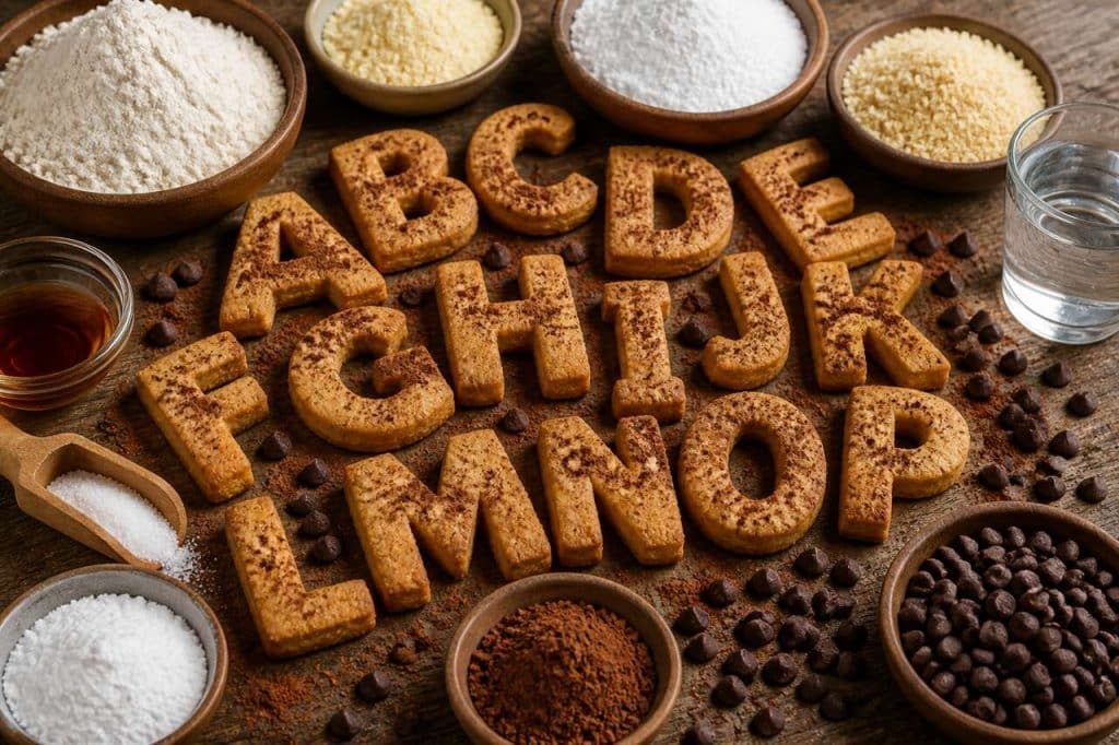 Recette de lettres en biscuit faciles à réaliser