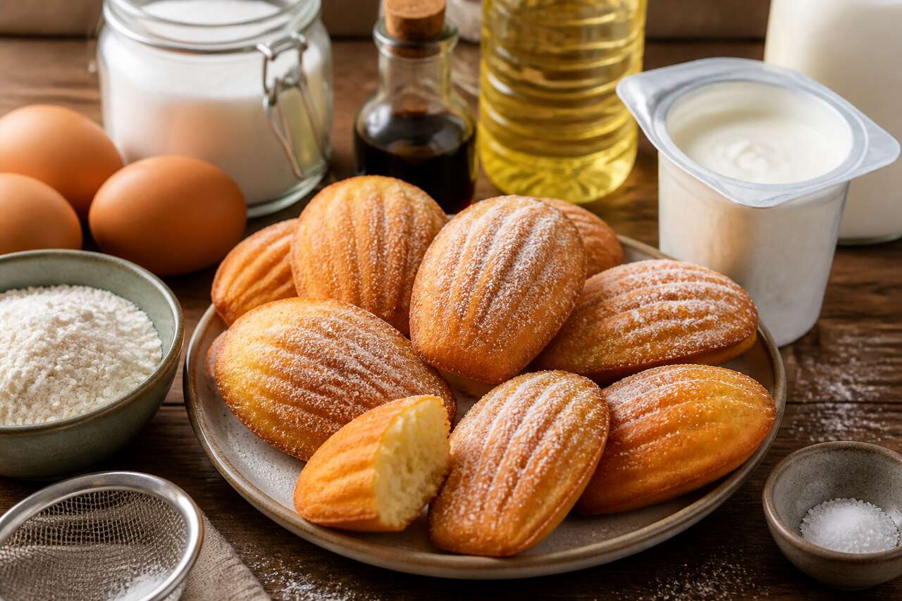 Recette facile de madeleines au yaourt moelleuses
