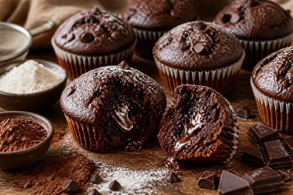 Recette de muffins au chocolat de Lynsey : moelleux et gourmands