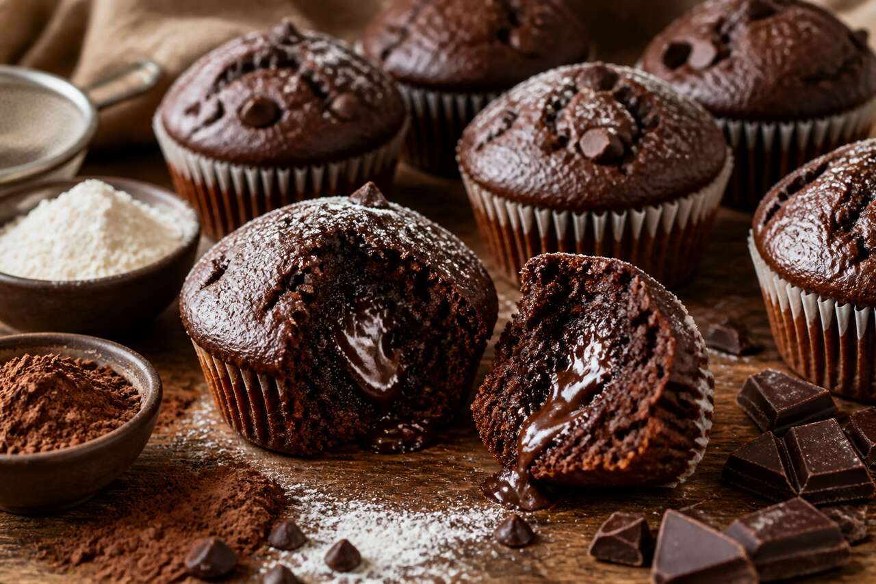 Recette de muffins au chocolat de Lynsey : moelleux et gourmands