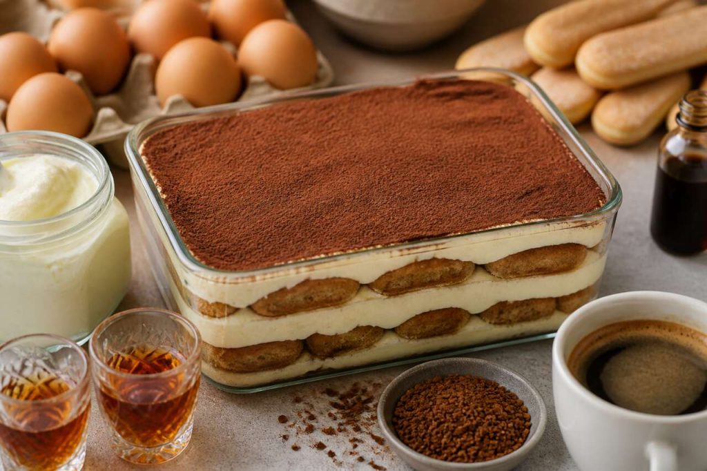 Recette du tiramisu aux biscuits à l'amaretto