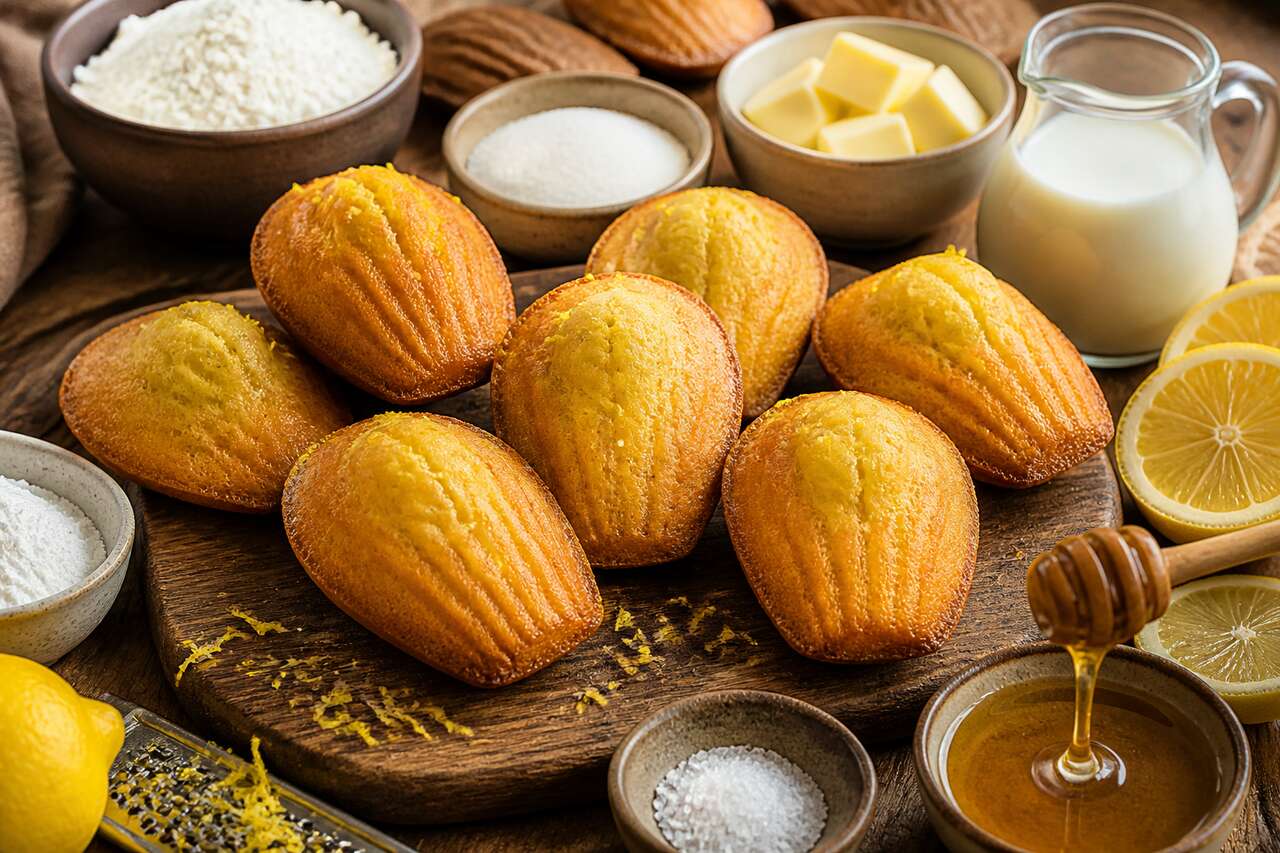 Recette de madeleines aux zestes de citron moelleuses et parfumées