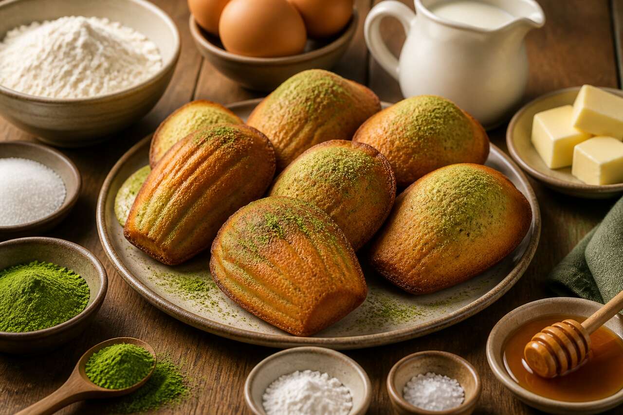 Recette facile de madeleines au thé vert