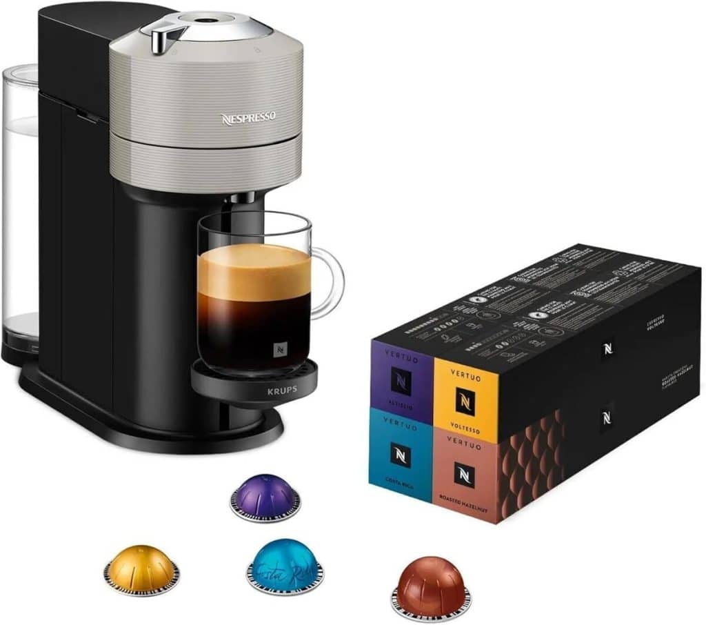 Test de la machine à café Nespresso Krups Vertuo Next gris