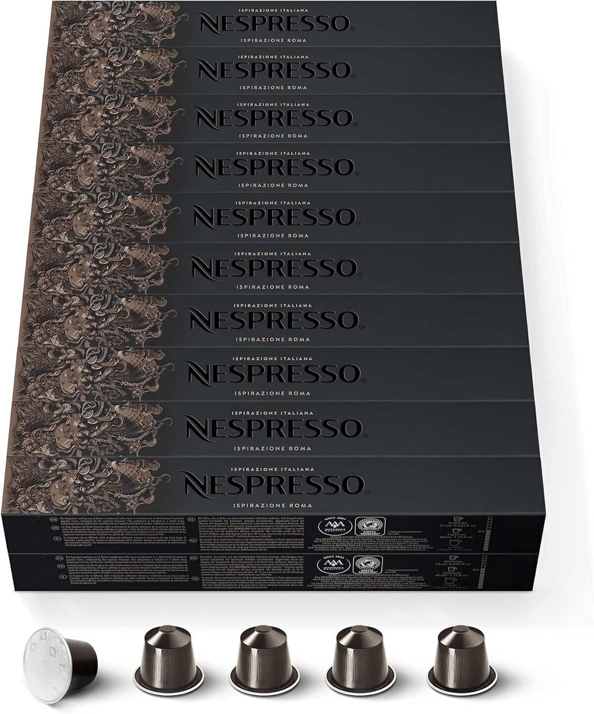 Test du Nespresso Original : capsules café Roma pour ristretto et espresso