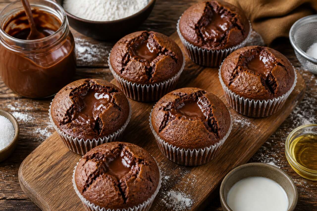 Recette facile de muffins au Nutella
