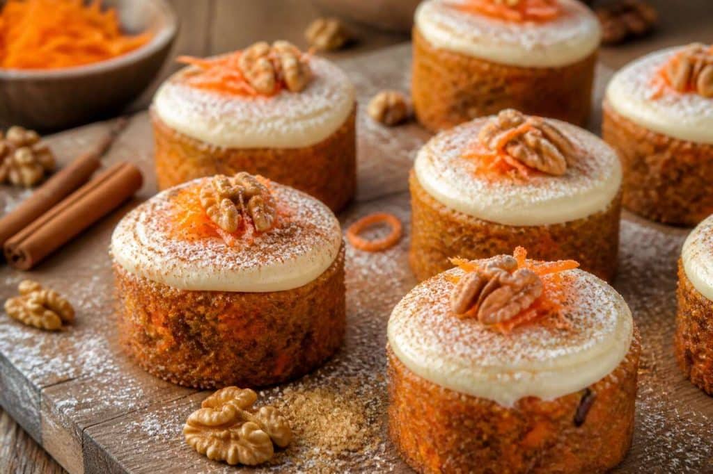 Recette facile de mini carrot cakes moelleux