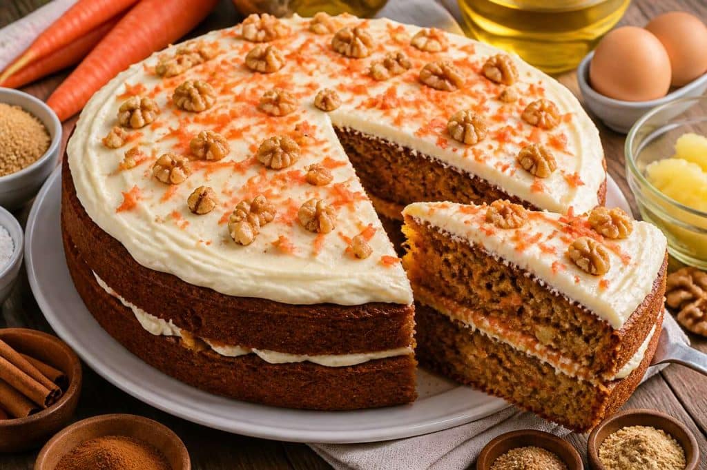 Recette facile de carrot cake moelleux et gourmand