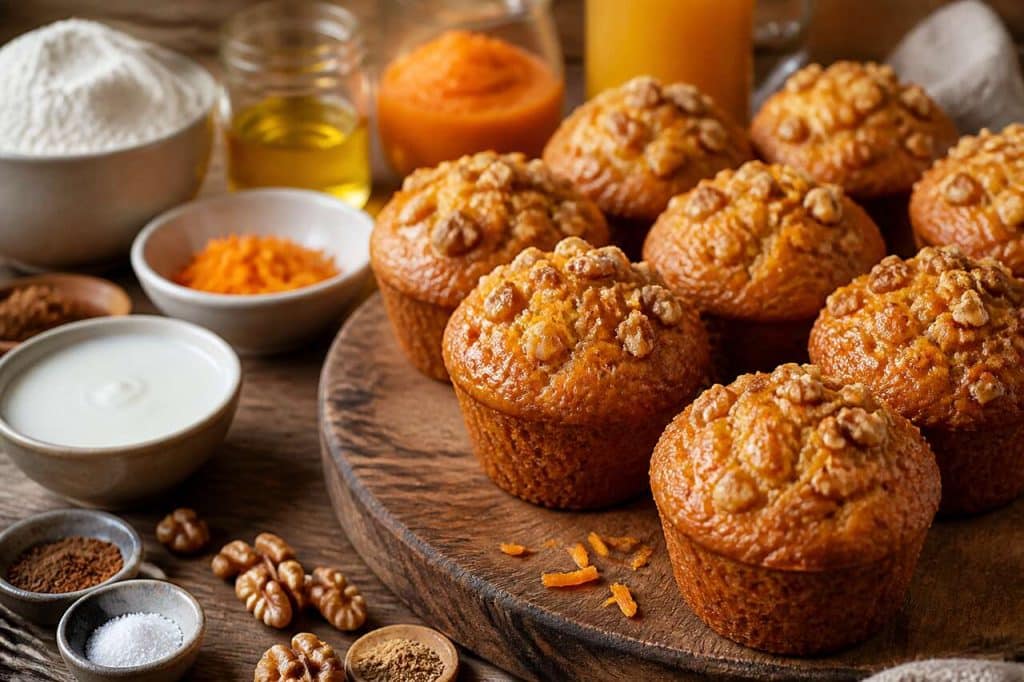 Recette facile de muffins à la carotte et à l'orange
