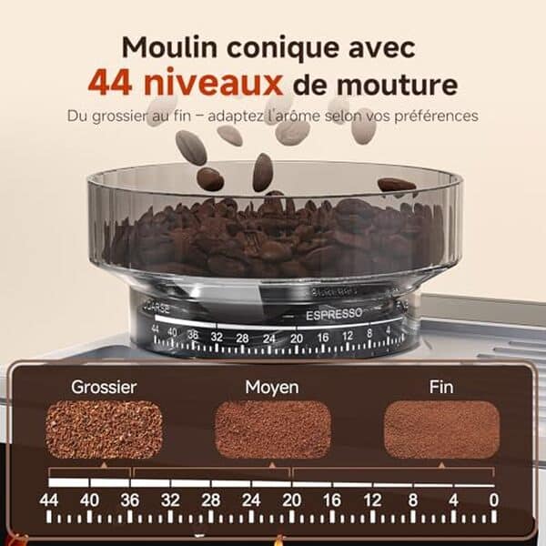 Découvrez notre test détaillé de la machine à café expresso aMZCHEF 20 bars : performances, fonctionnalités et avis sur ce modèle avec broyeur intégré.