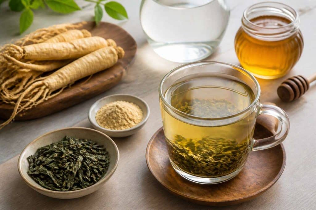Recette de thé vert au ginseng : simple et revitalisante