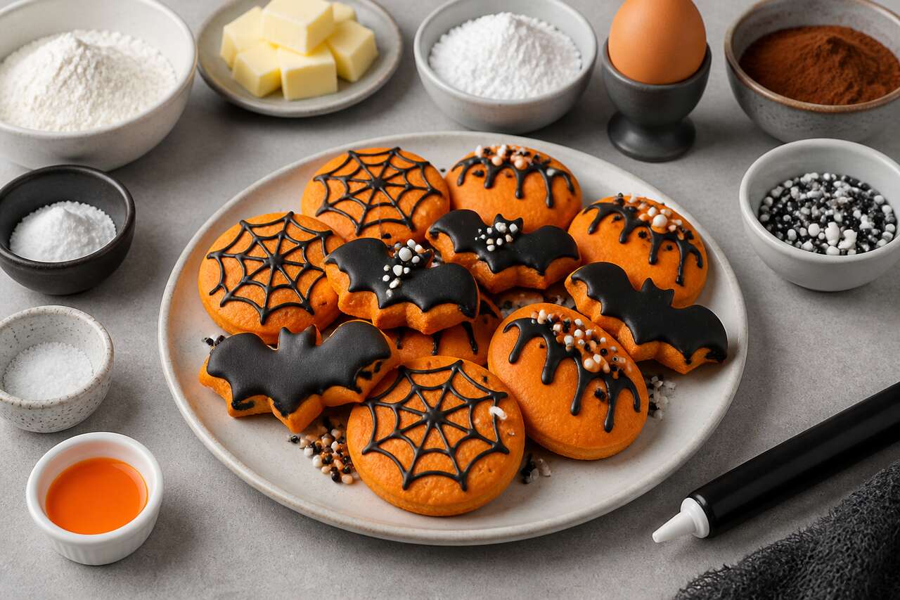 Recette facile de petits biscuits d'Halloween