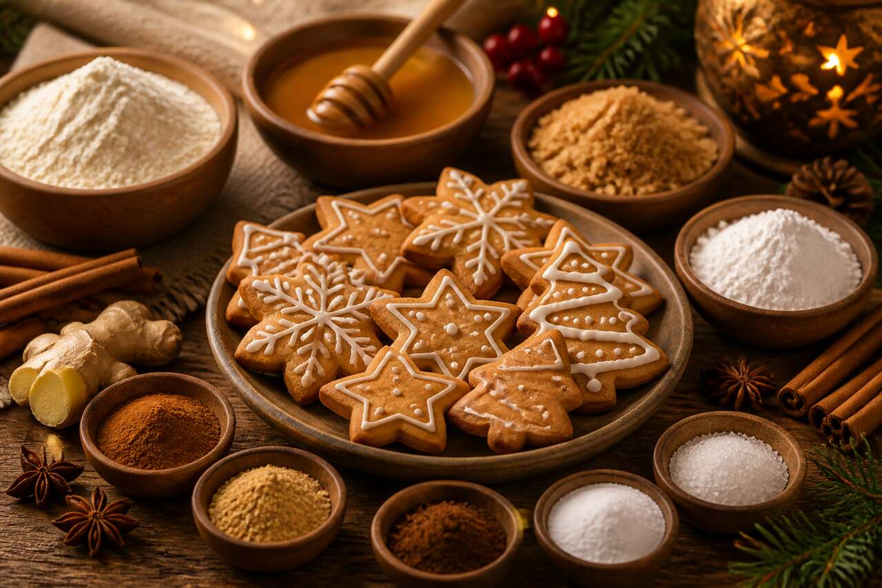 Recette de biscuits de Noël au miel et à la cannelle