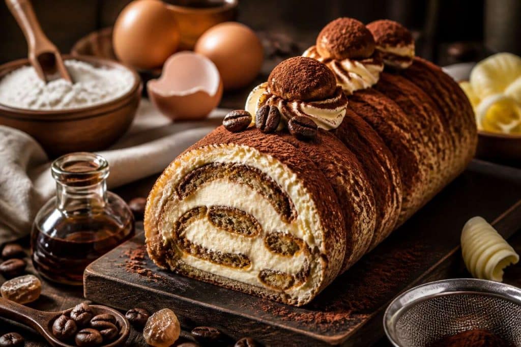 Recette de bûche tiramisu en pâte à choux